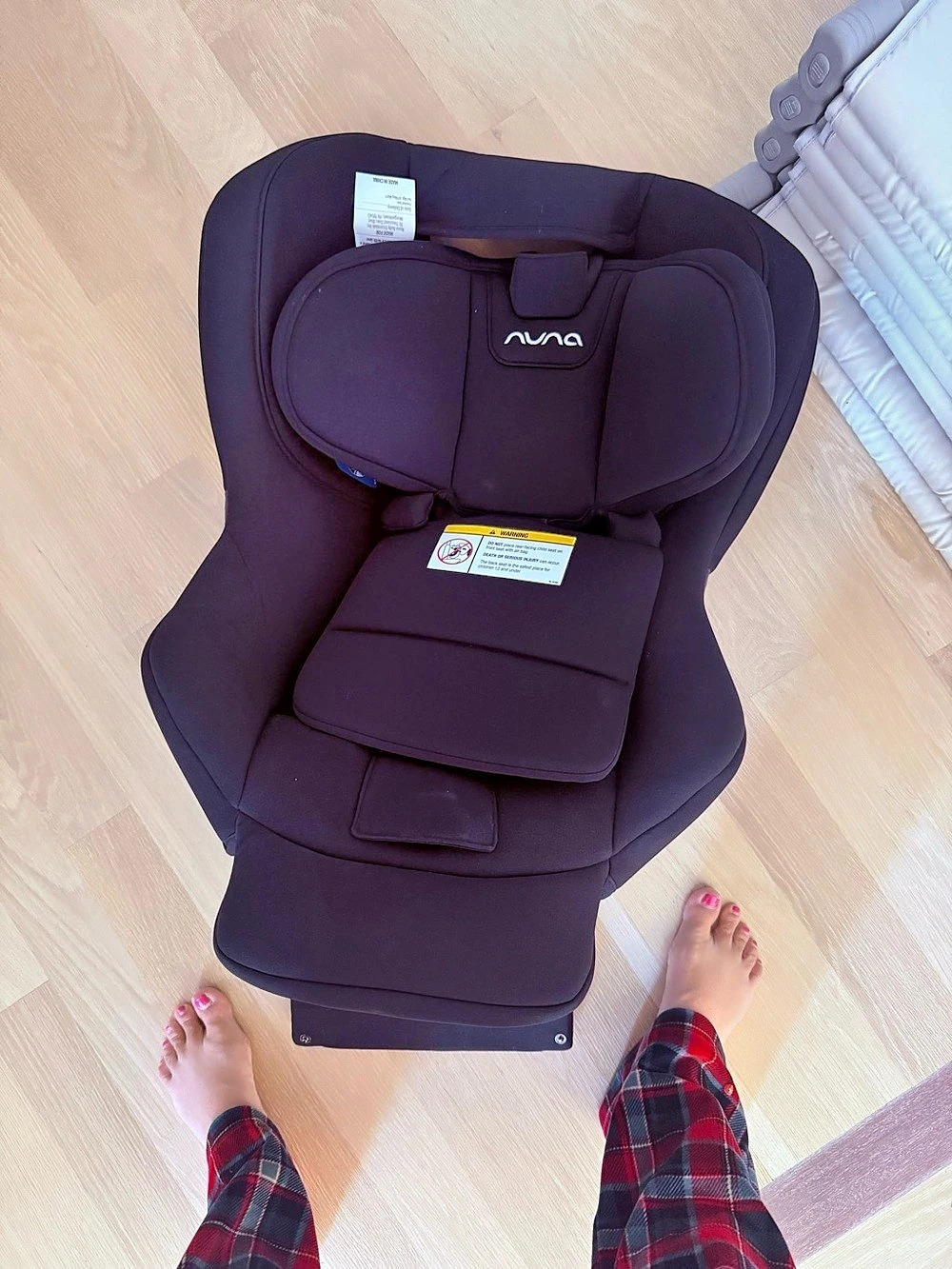 Nuna RAVA Convertible Car Seat Headrest and Insert Pad Set Black